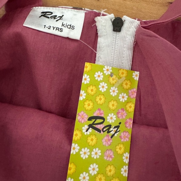 Raj Pink floral Sundress Sleeveless Square Neck - Picture 3 of 3